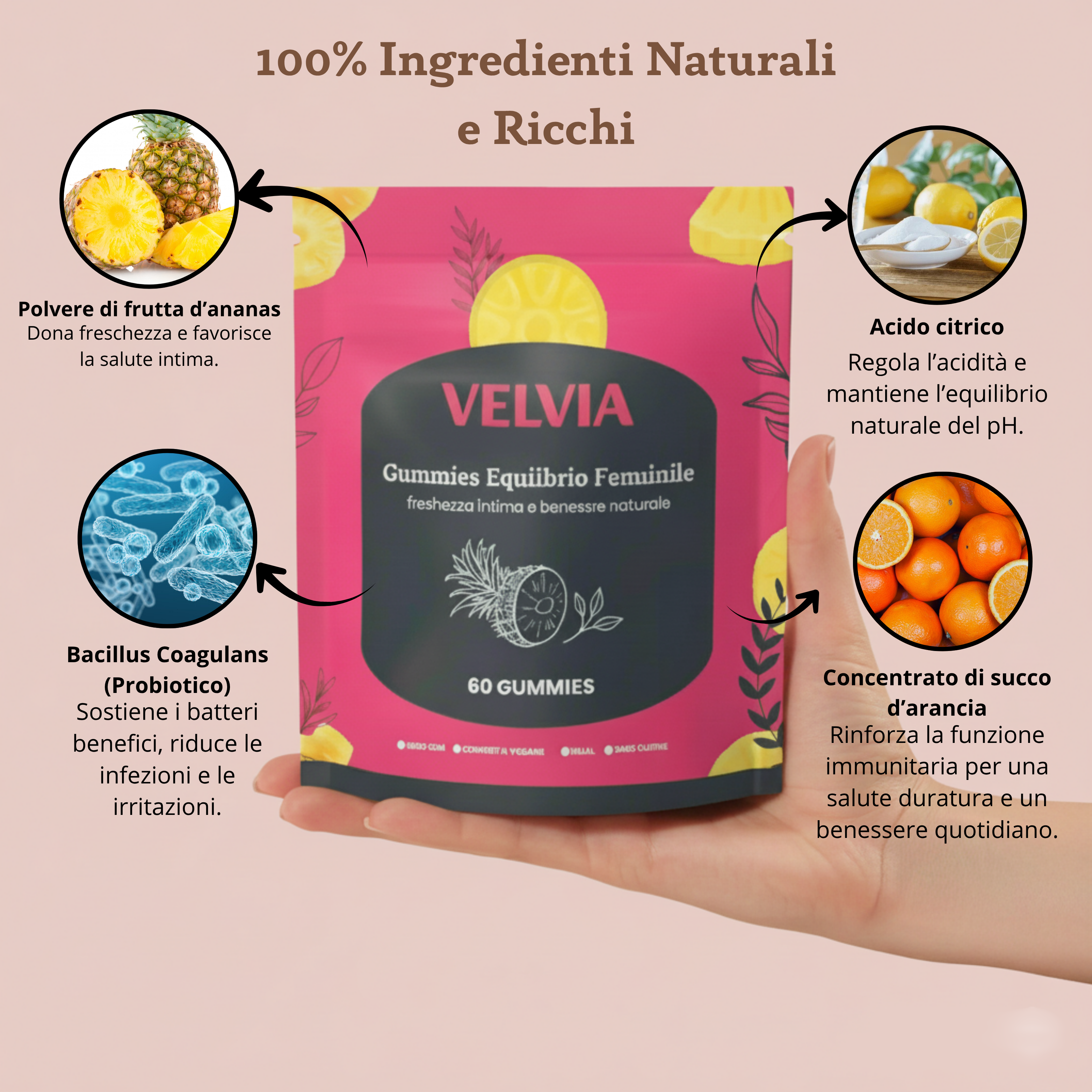 Equilibrio Femminile Gummies - Ananas | 1+1 A OMAGGIO